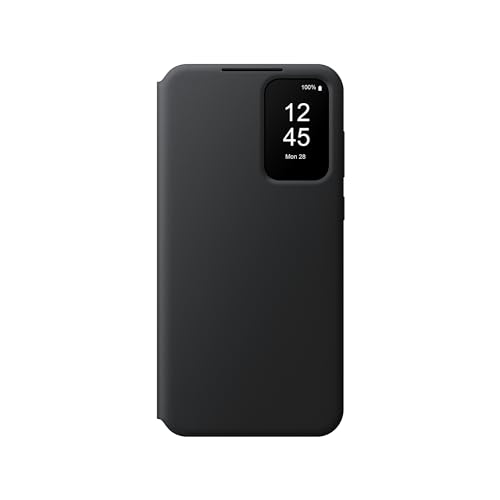 Samsung Smart View Wallet Cover Custodia A Portafoglio Con Finestra Di Visione Notifiche Per Galaxy A55 5G, Nero