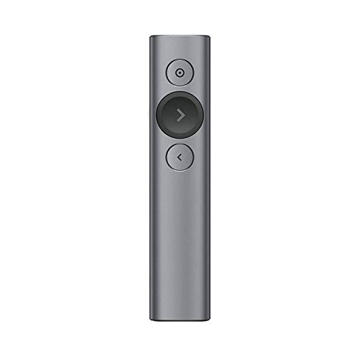 Logitech Spotlight Presenter, Puntatore Laser Per Presentazioni Wireless, 2,4 Ghz E Bluetooth, Ricevitore Usb, Puntatore Laser Digitale, Portata 30 M