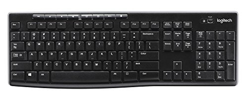 Logitech K270 Tastiera Wireless Per Windows, Layout Tedesco Qwertz - Nero