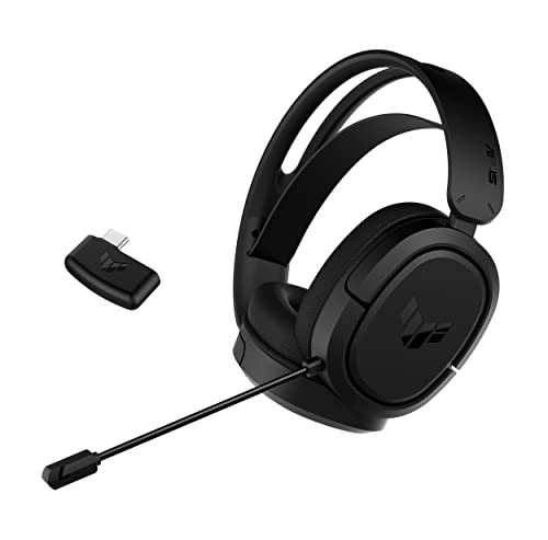 Asus Tuf Gaming H1 Wireless Headset (Discord Certified Mic, 7.1 Surround Sound, 40Mm Drivers, 2.4Ghz, Usb-C, Lightweight, 15 Hour Battery Life, For Pc
