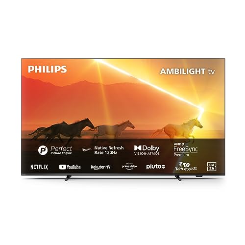 Philips Ambilight Xtra Pml9008 164 Cm (65 Pollici) Smart 4K Miniled Tv | Hdr10+ | 120Hz | Motore P5 | Dolby Vision E Atmos | Compatibile Con Assistent