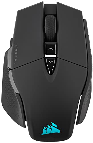 Corsair M65 Rgb Ultra Wireless Mouse Da Gioco Fps Sintonizzabile - 26.000 Dpi - Wireless Sub-1Ms - Sistema Di Peso - Batteria Fino A 120 Ore - Compati