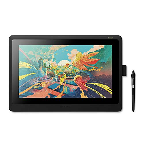 Wacom Cintiq 16 – Tavoletta Grafica Con Schermo Per Disegno Digitale, Penna Wacom Pen Pro 2, Full Hd 1920 X 1080, Nero