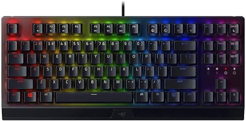 Razer Blackwidow V3 Tenkeyless, Interruttore Verde,, Tastiera Da Gioco Meccanica Compatta, Interruttori Clicky, Fattore Di Forma Compatto, Tasti Progr