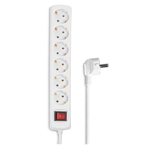 Hama 00030384 1.4M Power Extension - Power Extensions (White, 1.4 M)