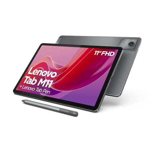 Lenovo Tab M11, Display 10.95" Fullhd - (Processore Mediatek Helio G88, Ram 4Gb, Memoria 128Gb, Wifi 5, Tablet Android 13) - Luna Grey, Esclusiva Amaz