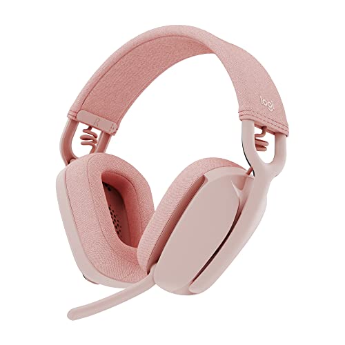 Logitech Zone Vibe 100 Cuffie Wireless Over-Ear Leggere Con Microfono Con Eliminazione Del Rumore, Auricolare Bluetooth Multipoint, Compatibile Con Te