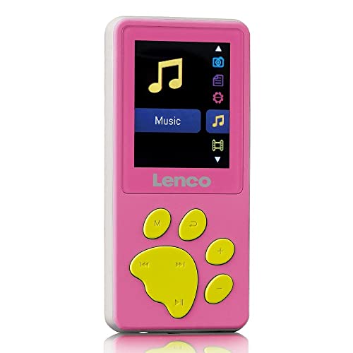Lenco Xemio-560 - Lettore Mp4 Da 8 Gb, Con Schermo Lcd, Colore: Rosa