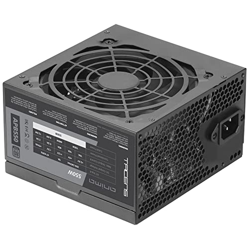 Tacens Anima Apb550, Alimentatore Pc Atx 550W, 80Plus Bronze, 85% Tecnologia Smd, Ventola Ultrasilenziosa 12 Cm, Nero