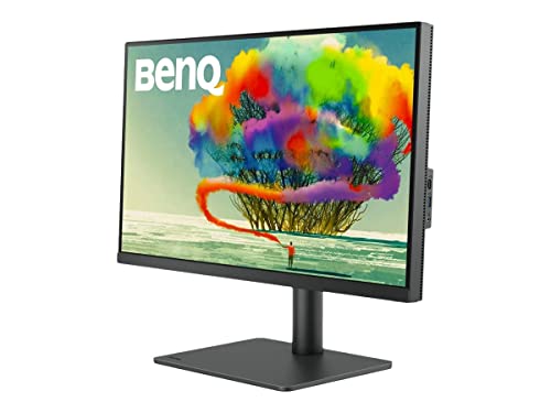 Benq Pd2705U Designer Monitor (Tecnologia Aqcolor, 27 Pollici, 4K Uhd, Ips, P3 Wide Color, Ricarica Usb-C, Dp / Hdmi, Kvm, Altezza Regolabile) Compati