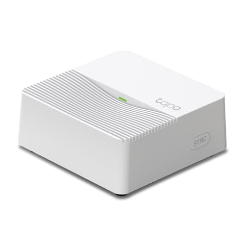 Tp-Link Tapo H200 Smart Hub Con Suoneria, Centro Casa Intelligente,19 Suonerie, A Bassa Potenza, Allarme Intelligente, Plug & Play, Fino A 64+4 Dispos