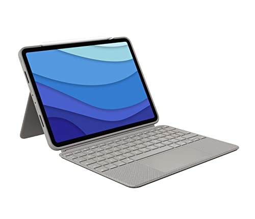 Logitech Combo Touch Tastatur-Case Per Ipad Pro 11 Pollici (1., 2. E 3. Generazione) Deutsches Qwertz-Layout - Grigio