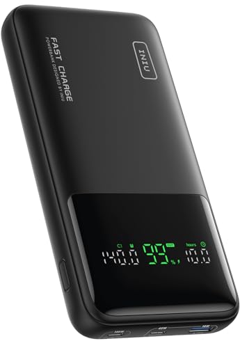 Iniu Power Bank, 27000Mah 140W Caricatore Portatile Ricarica Rapida, Pd3.1 Batteria Esterna Powerbank Compatibile Con Macbook Pro Iphone 15 14 Plus Pr