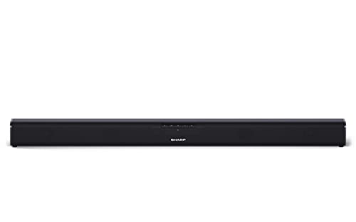Sharp Ht-Sb110 Soundbar 80 Cm, 90 W, 2.0, Bluetooth, Hdmi Acr-Cec, Audio Ottico, Ingresso Aux, Telecomando, Nero Lucido