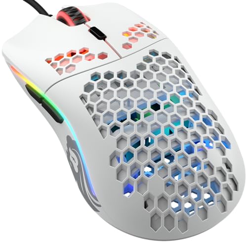 Glorious Gaming Model O- (Piccolo) Mouse Da Gaming Compact Wired - Superleggero 58 G, A Nido D'Ape, Rgb, Sensore Pixart 3360, Ambidestro, Omron Switch