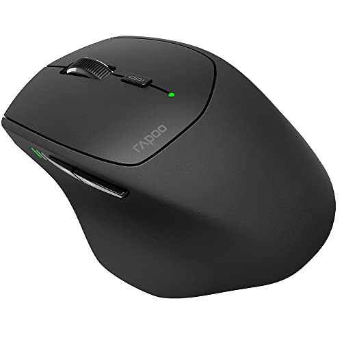 Rapoo Mouse Wl+Bt Mt550 Las Black