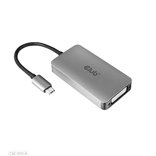 Club 3D 3D Gen1 Type-C A Dual Link Dvi-D Hdcp Off Version Adattatore Attivo S/B Per Apple Cinema Displays, Cac-1510-A