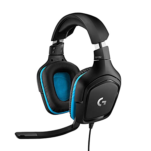 Logitech G G432 Cuffie Gaming Cablate, Audio Surround 7.1, Dts: X 2.0, Driver 50 Mm, Jack Usb 3.5 Mm, Microfono Flip-To-Mute, Leggere, Pc/Mac/Xbox On