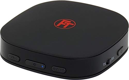 Feintech Abt00101 Trasmettitore Ricevitore Audio Bluetooth 5.0 Aptx Hd Low Latency Toslink Spdif Batteria Ricaricabile Usb Nero