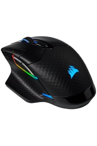 Corsair Dark Core Rgb Pro Mouse Da Gioco Fps/Moba Senza Fili - 18.000 Dpi - 8 Pulsanti Programmabili - Wireless Sub-1Ms - Compatibile Con Icue - Pc, M