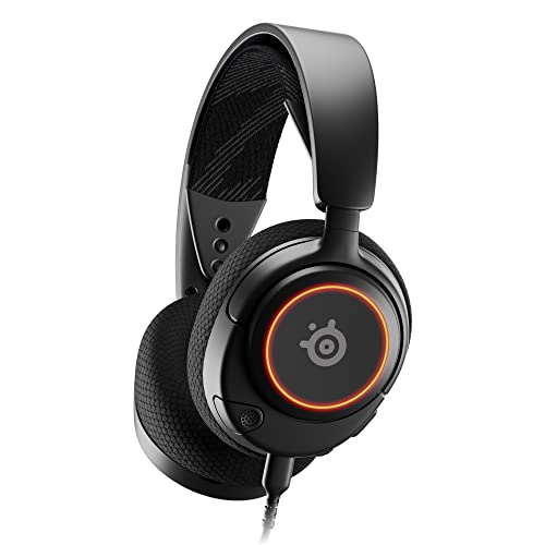 Steelseries Arctis Nova 3 - Cuffie Da Gioco Multisistema - Driver Hi-Fi - Audio Spaziale A 360° - Luci Rgb - Padiglioni Airweave In Memory Foam - Supe