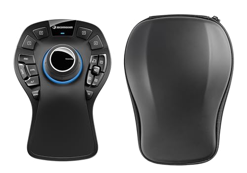 3Dconnexion Spacemouse Pro Wireless | Bluetooth Edition | Mouse 3D | Senza Fili | Nero Opaco