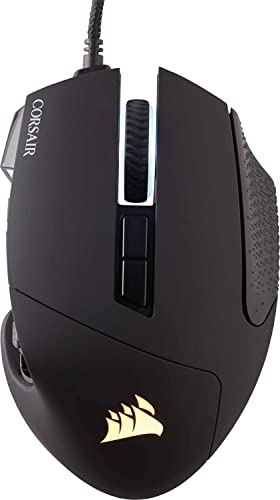 Corsair Scimitar Rgb Elite Mouse Da Gioco Moba/Mmo Con Cavo - 18.000 Dpi - 17 Pulsanti Programmabili - Compatibile Con Icue - Pc, Mac, Ps5, Ps4, Xbox