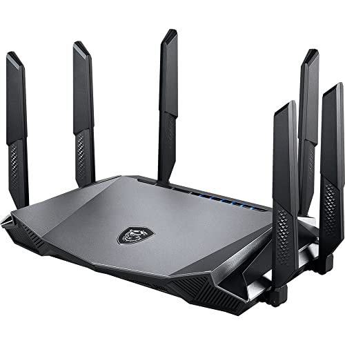 Msi Radix Ax6600 Wifi 6 Tri-Band Gaming Router - Wlan Fino A 6600 Mbps (5Ghz, 2.4Ghz Wireless), Ai Qos Priority, Mu-Mimo, Beamforming, Wpa3, 2.5G Wan/