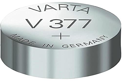 Varta V377 - Batteria Per Orologio (1,55 V 27 Mah), 1 Pezzo, Argento