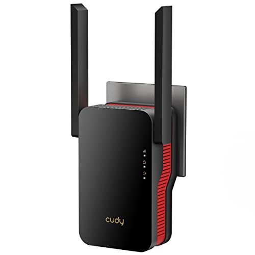 Cudy Ax3000 Dual Band Wi-Fi 6 Extender, Wifi 6 Ripetitore Copertura Fino A 3000 Sq.Ft. E 60 Dispositivi, 802.11Ax, 160Mhz, Mu-Mimo, Beamforming, Ofdma