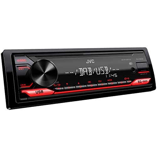Jvc Autoradio Kd-X182Db Con Dab+, Ingresso Usb/Aux, Alta Qualità Del Suono Digitale, Allineamento Temporale Degli Altoparlanti, Compatibilità Con Coma
