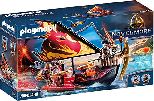 Playmobil Novelmore 70641 - Nave Infuocata Dei Guerrieri Di Burnham, Dai 4 Anni
