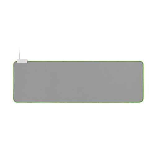 Razer Goliathus Tappetino Per Il Mouse Con Superficie Testurizzata Alimentato Da Razer Chroma, Estesa, Mercury (Bianco)