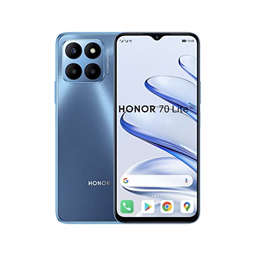 Honor 70 Lite Smartphone 5G, 4Gb+128Gb, 6,5" 90Hz Display Fullview, Fotocamera Posteriore Tripla Da 50Mp, Batteria Ad Alta Capacità Da 5000 Mah Con An
