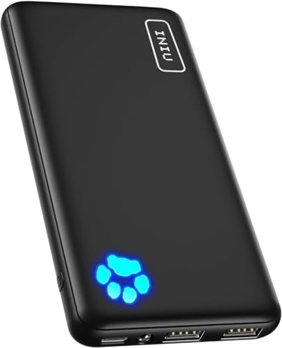 Iniu Power Bank, 10000Mah Ultra Sottile & Leggero Ricarica Rapida Powerbank, Caricatore Portatile Porta Per Iphone 15 14 13 12 Pro Max Mini Plus Samsu