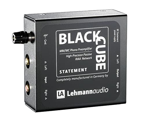 Lehmann Statement Black Cube - Preamplificatore Audio (Mm/Mc, 103 X 108 X 45 Mm), Colore: Nero