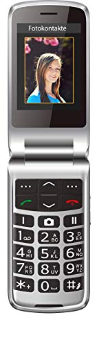 Beafon Sl645 Silver Line, Telã‰Fono Plegable Con Teclas Grandes, Negro