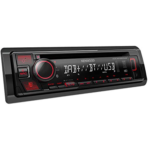 Kenwood Kdc-Bt450Dab, Autoradio Con Cd, Bluetooth E Dab+ Integrato