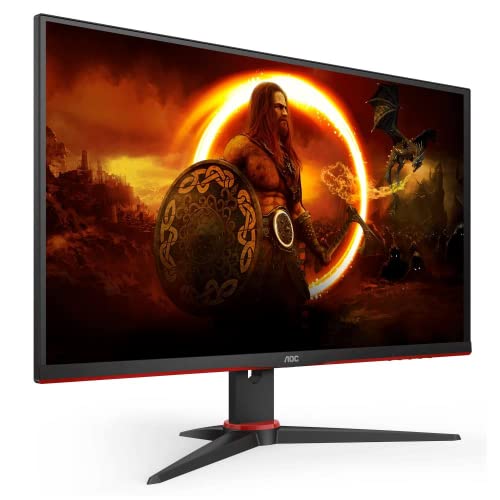 Aoc Gaming Q27G2E - Monitor Da 27 Pollici Qhd Monitor, 155 Hz, 1 Ms Mprt, Freesync Premium (2560 X 1440, Hdmi, Displayport) Nero/Rosso