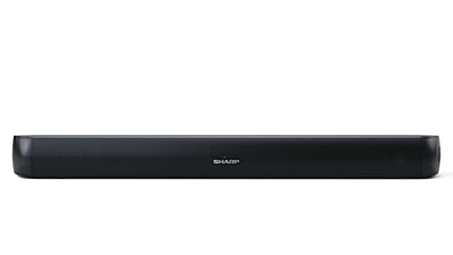 Sharp Ht-Sb107 2.0 - Mini Soundbar Bluetooth Con Hdmi Arc/Cec, Potenza Totale 90 W, Colore: Nero