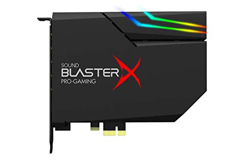 Creative Sound Blasterx Ae-5 Plus Scheda Audio Di Classe Ultra Sabre32 E Dac Pci-E Risoluzione Da 32Bit/384Khz, Dolby Digital E Dts, Snr Fino A 122Db,