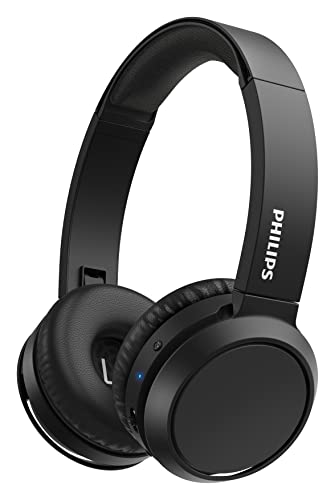 Philips H4205Bk/00 Cuffie Bluetooth Con Tasto Bass Boost, Bluetooth, 29 Ore Di Riproduzione, Funzione Ricarica Rapida, Isolamento Dai Rumori, Richiudi