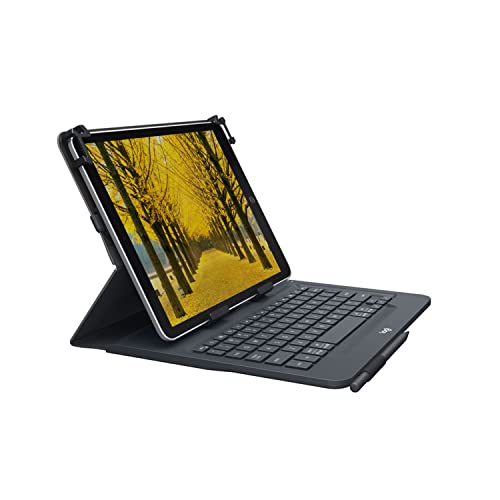Logitech Universal Folio Cover, Layout Francese Azerty, Nero