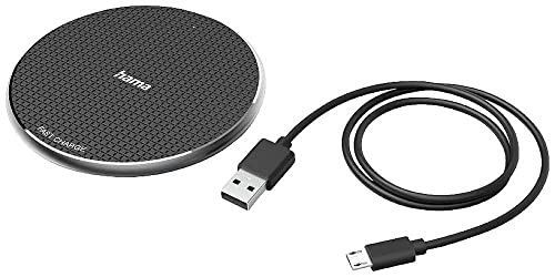 Hama – Caricabatterie Wireless “Qi-Fc10”, 10 W, Nero