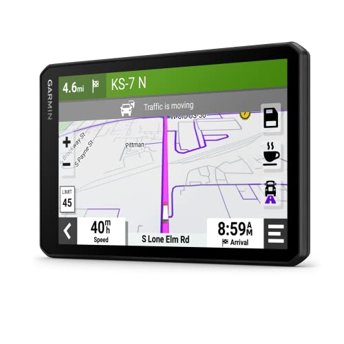Garmin Dezlcam Lgv710 Mt-D, Navigatore Gps Per Camion, Dash Cam Integrata, Registra Video A Ciclo Continuo, Salvataggio Automatico, Infotraffico Dab