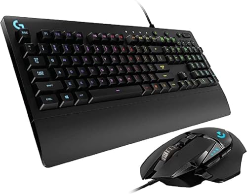 Logitech G 502 Hero High Performance Gaming Mouse Hero 25600 Dpi Sensore Ottico + Logitech G213 Prodigy Gaming Tastiera Tedesco Qwertz Layout - Nero