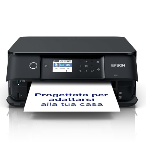 Epson Expression Premium Xp-6100 Stampante Multifunzionale Wireless, Stampa, Scansiona, Copia, Stampa Fotografie, Fronte/Retro, Display Lcd Da 6,1 Cm,