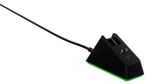 Razer Mouse Dock Chroma - Station Di Carica Per Mouse Wireless Per Deathadder V2 Pro, Viper Ultimate, Basilisk Ultimate, Naga Pro, Magnetico Con Illum