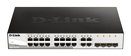 D-Link Dgs-1210-20/E Smart Switch Gestito, 20 Porte Gigabit - Solo Cavo Di Alimentazione Ue