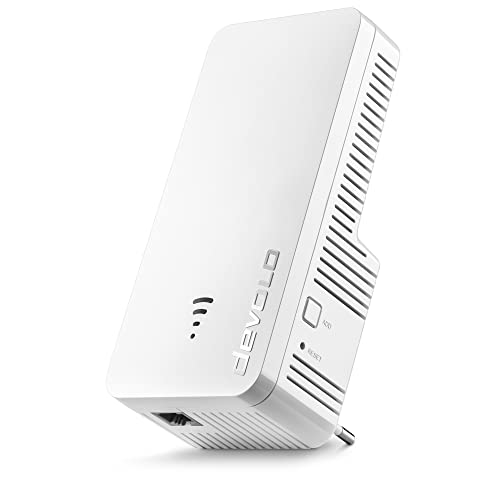 Devolo Mesh Wifi 6 Repeater 3000, Ripetitore -Fino A 3.000 Mbit/S, , Amplificatore, 1X Lan Gigabit, Wifi Extender, Access Point Wifi, Bianco